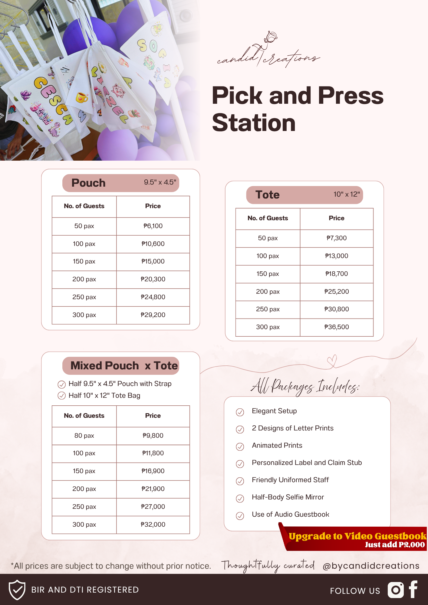 Pick & Press Station setup