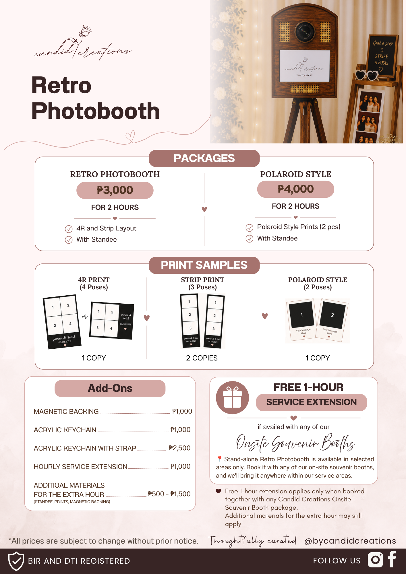 Retro Photobooth setup